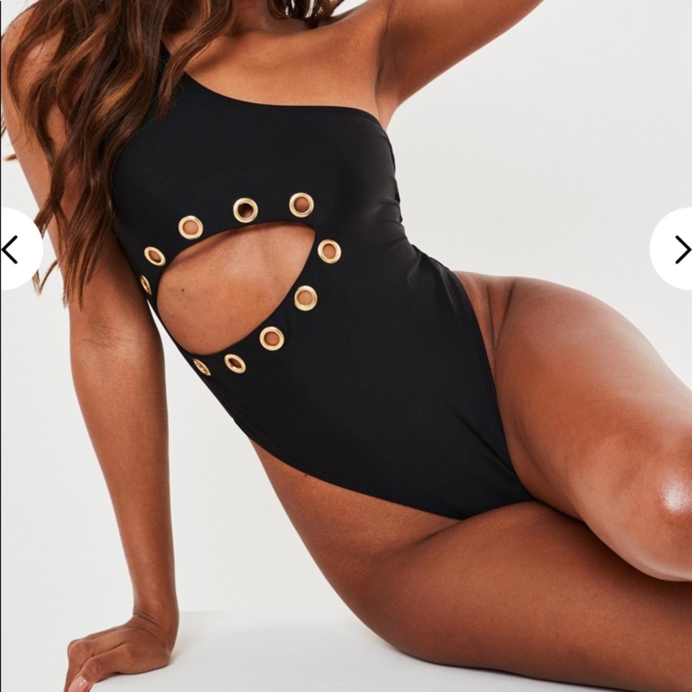 New with tags missguided black one piece swimsuit